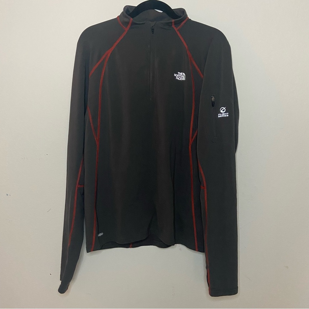 The North Face Gray Quarter Zip Flight Series Vapor Wick Men's Medium